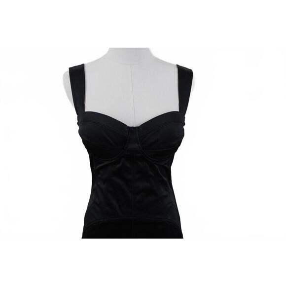 Vintage Marciano Black Bustier Corset Dress Sz 4 - Picture 4 of 7